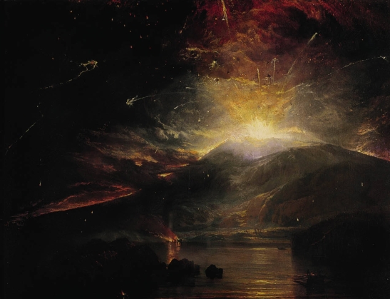 TURNER- L'eruzione delle Souffrier Mountains nell'isola di San Vincenzo a mezzanotte- 1815)