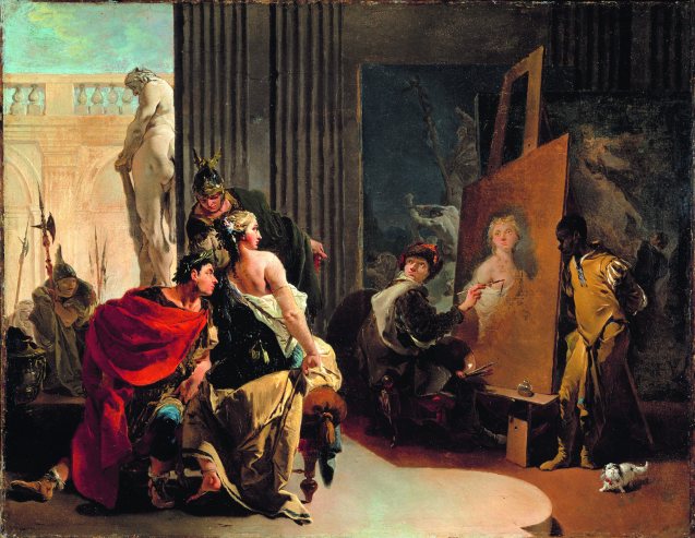 Alessandro e Campaspe nello studio di Apelle - 1730