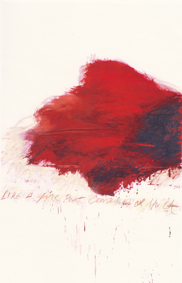 Cy Twombly-like a fire that burns