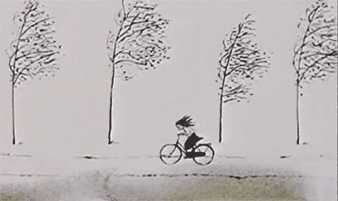 animated gif la bicicletta