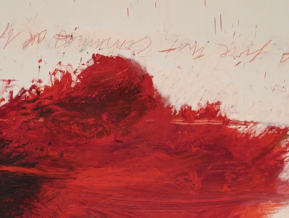 cy twombly-fire-detail