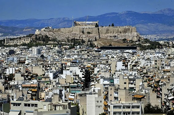 Atene vista Partenone